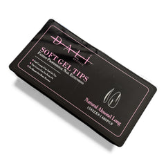 Natural Almond Long Soft Gel Tips - 15 Sizes (480pcs)