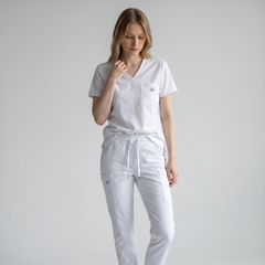 DALI Salon Scrubs with Fitted Bottoms