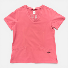 DALI Salon Scrubs with Elasticated Joggers (Rose Pink)