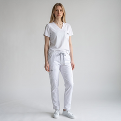 DALI Salon Scrubs with Fitted Bottoms