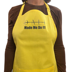 Dali Made Me Do It Apron Yellow DMMDIYEL